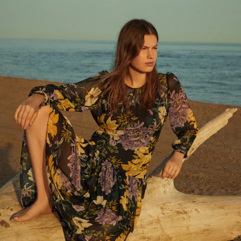 MANGO| Flowy Floral Dress